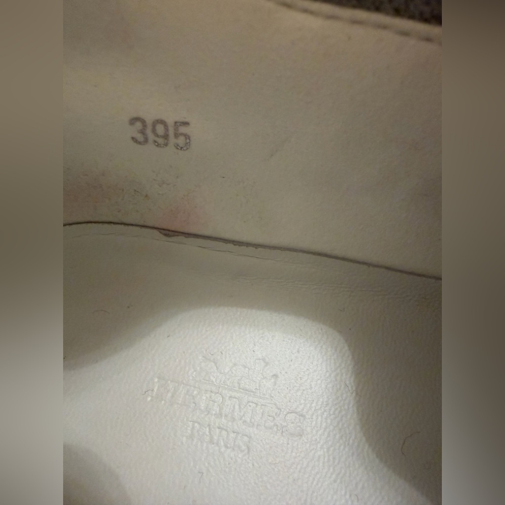 Hermès Slip-On Sneakers – Knit & lamb skin– Made in Italy Size 39,5 ( US 9-9,5) - Picture 12 of 12